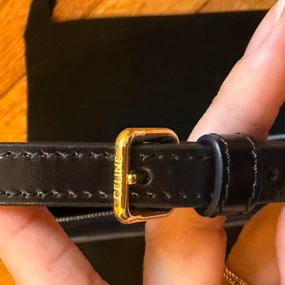 CELINE CROQUE CALFSKIN SHOULDER BAG - Picture 9 of 14